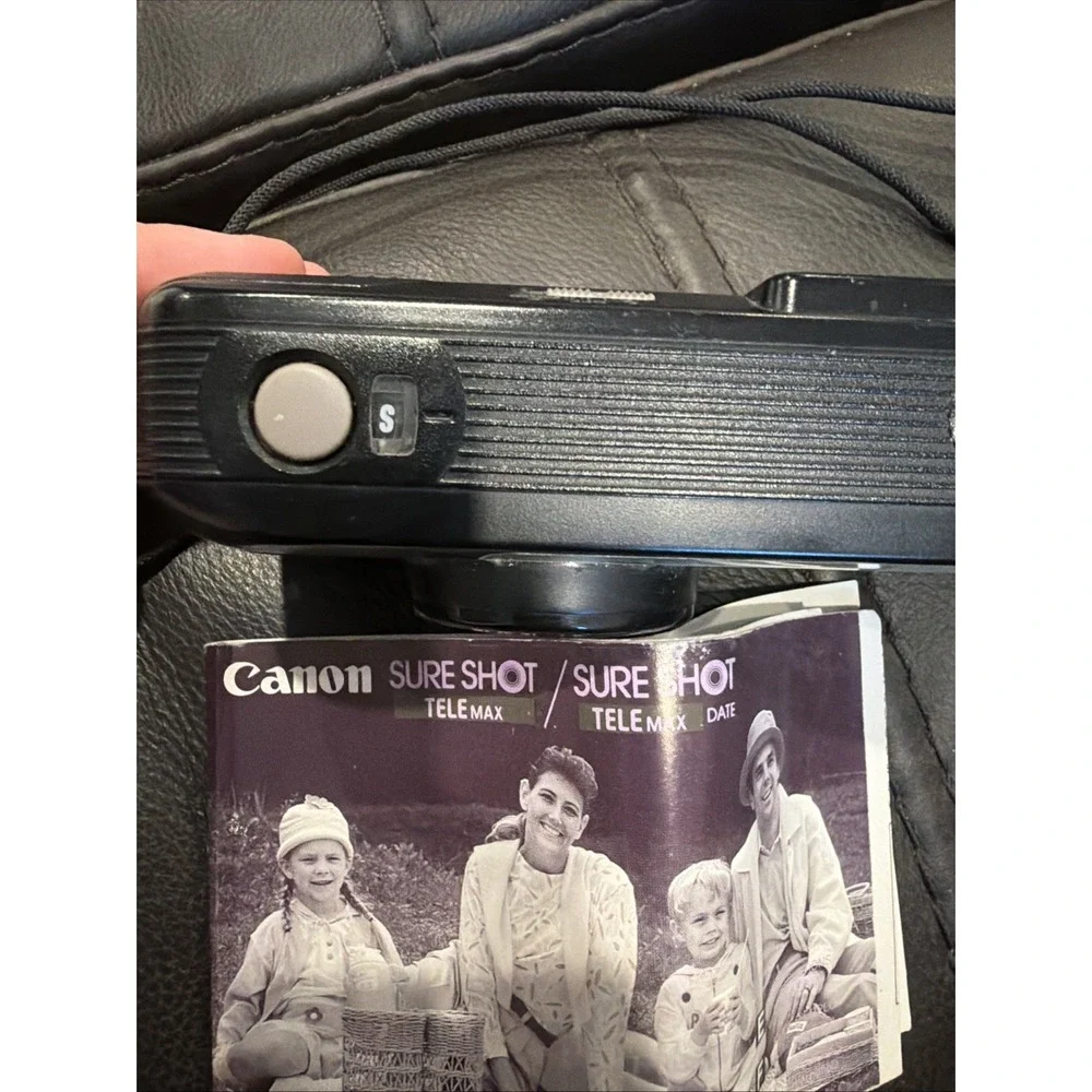 Canon Black Sure Shot Telemax 38/70 Point & Shoot Film Camera *TESTED*